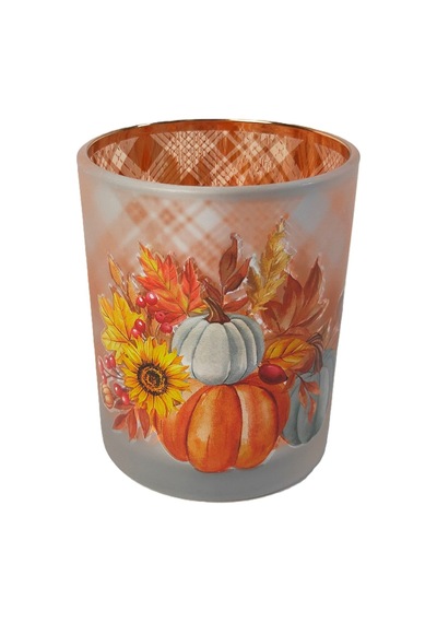 Touch Me Pumpkin Cam Mumluk - 7 Adet Tarı Cam - Krom