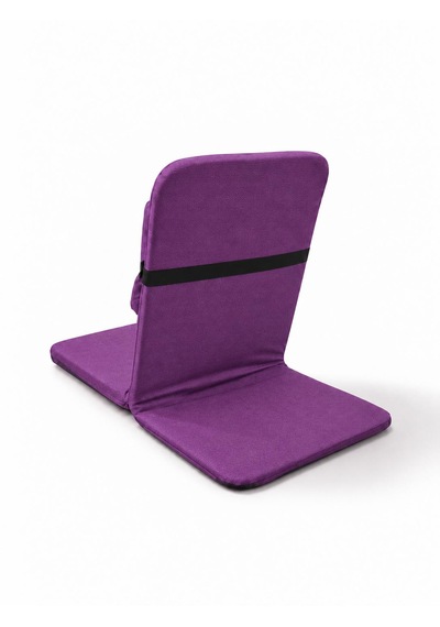 Meditasyon Sandalyesi İlave Yastıklı Backjack Xl Yoga, Nefes, Meditasyon Sandalyesi Duck Kumaş Mor