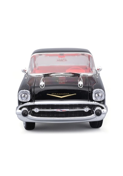 1:18 Ölçek Maisto 1957 Chevrolet Bel Air Coupe Diecast Metal Minyatür Model Araba 25cm