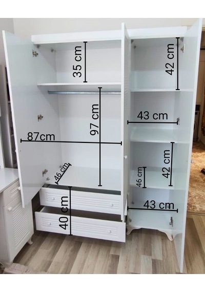 3 Kapaklı Beyaz Panjur Mdf Dolap Şık, Dayanıklı Ve Geniş Depola 3 Kapaklı Beyaz Panjur Mdf Dolap Şık, Dayanıklı Ve Geniş Depola