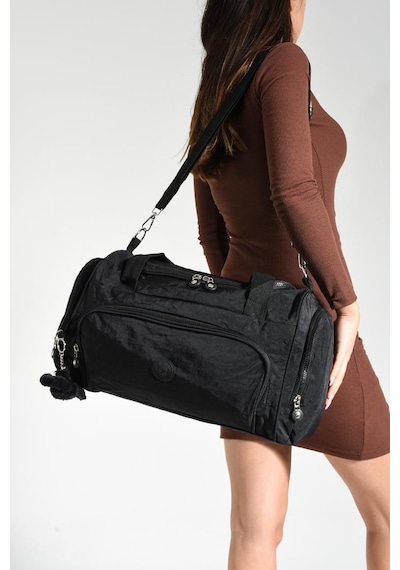 Baginn Unisex Kabin Boy Çapraz Askılı Omuz Çantası Seyehat Spor Çantası Hafif Klinkır Kumaş 40 25 Cm Siyah