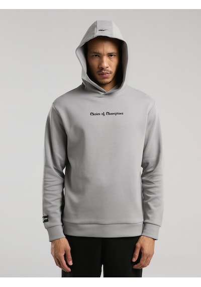 Everlast Champions Collection Gri Erkek Kapüşonlu Sweatshirt Gri