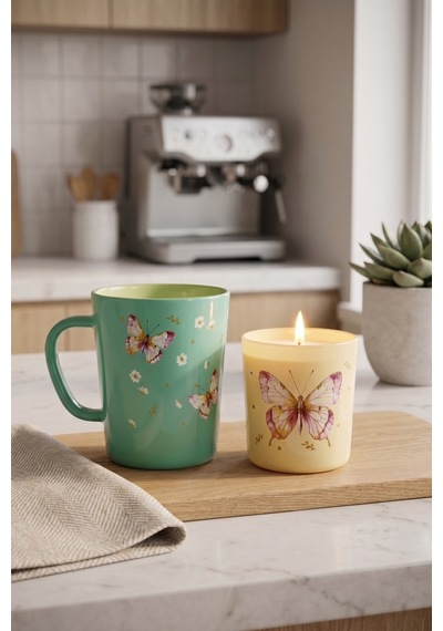 Butterfly Bloom 2'li Hediye Seti 360 Cc / 110 Gr Renkli