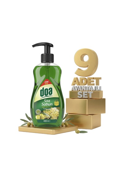 Doa Sıvı El Sabunu Zeytin Çiçeği 9x400 Ml
