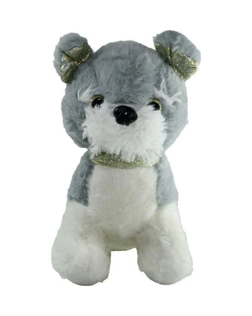 Pb30779-23 Peluş Ayakta Köpek 23 Cm Gri
