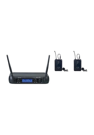 Denox Mdr-220 Çift Yaka Kablosuz Telsiz Mikrofon Seti