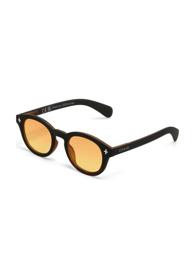 Okkia Milano Unisex Güneş Gözlüğüsiyah Havana / Lens : Sarı Siyah