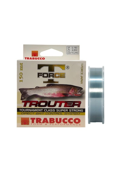 Trabucco T-force Trouter 150mt 0.18mm 4.65kg Monofilament Misina Gri