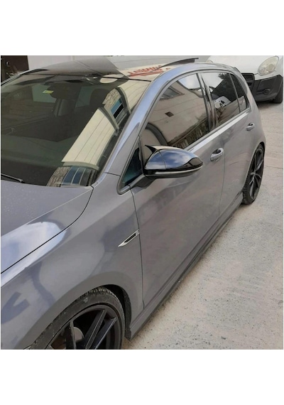 Vw Golf 7 - 7.5 Batman Yarasa Ayna Kapağı Piano Black