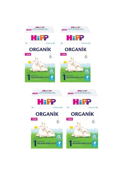 Hipp Organik 1 Keçi Sütü Bazlı Bebek Sütü 400 Gr 4 Adet