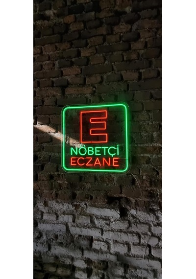 Onsan 'nöbetçi Eczane' Yazısı Neon Led Aydınlatma