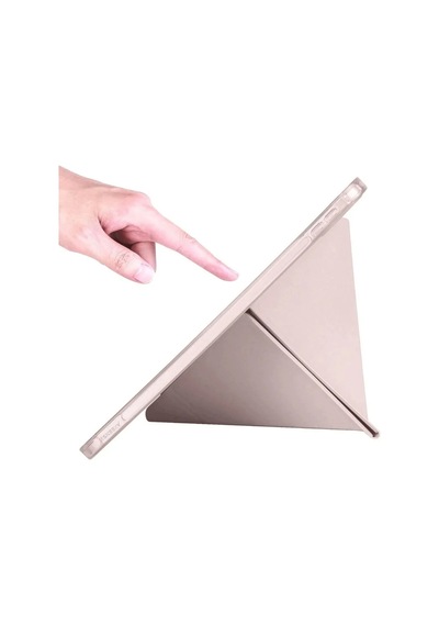 Apple Uyumlu iPad 2022 10.9 10.nesil Kılıf Kalemlikli Mars Tablet Kılıfı - Rose Gold Diğer