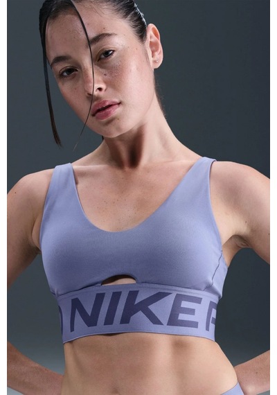 Hf7324-499 Nike Pro Indy Plunge-support Bra Pedli Kadın Spor Bra Lacivert