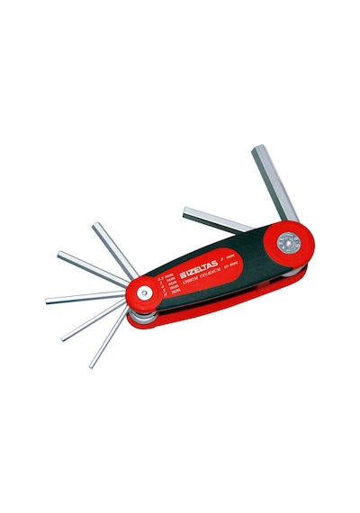 İzeltaş 4912 Kaset 2.5 MM - 10 MM  Allen Anahtar Takımı 7 Parça - 4912003107