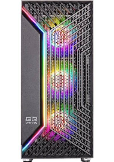 Green Griffin G3 Plus Argb Gaming Bilgisayar Kasası 4 120mm Fan + Tempered Cam 700w 80+ Bronze Psu Dahil + Mouse