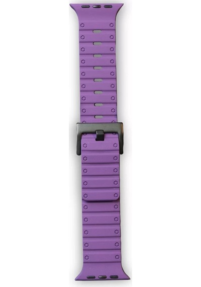 Newface Apple Watch 42mm Magnus Mıknatıslı Silikon Kordon - Mor