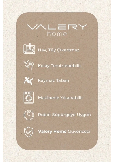 Vl Comfort Düz Saçaklı Peluş Halı Ekru Ekru Daire Düz Saçak