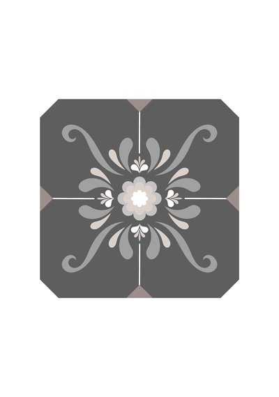 Çiçekli Desenler Doğal Taş Bardak Altlığı 4'lü Set - Natural Stone Coasters-174136 Çok Renkli