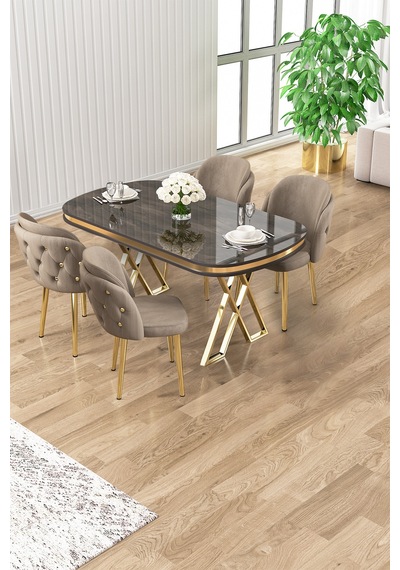Canisa Zae Serisi 90x168 Lak Panel Antrasit Ironi Gold Ayak Masa Takımı 4 Cappucino Sandalye Antrasit İroni Masa Capucino Sandalye Ayaklar Gold Canisa Zae Serisi 90x168 Lak Panel Antrasit Ironi Gold Ayak Masa Takımı 4 Cappucino Sandalye Antrasit İroni Masa Capucino Sandalye Ayaklar Gold