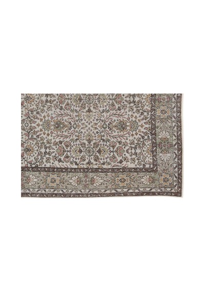 El Dokuması Vintage Yün-pamuk Naturel Halı 7486 163 X 290 Cm Çok Renkli