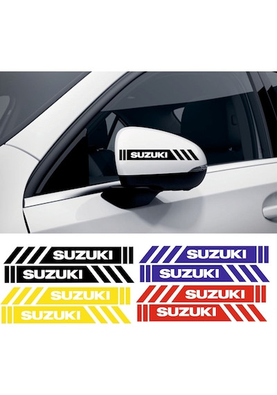 Suzuki Splash Yan Dikiz Aynası Şerit Sticker Araca Özel