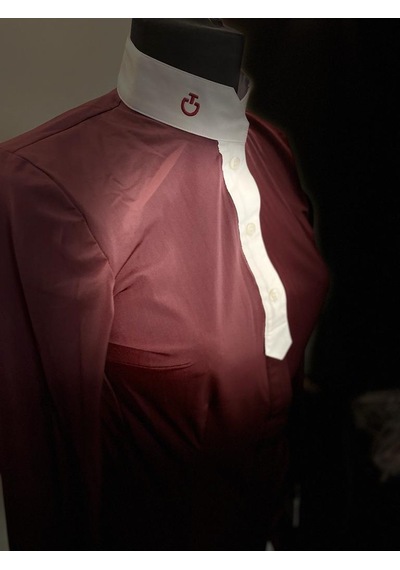 C.Toscana CAVALLERIA TOSCANA MÜSABAKA GÖMLEĞİ XS BORDO Bordo