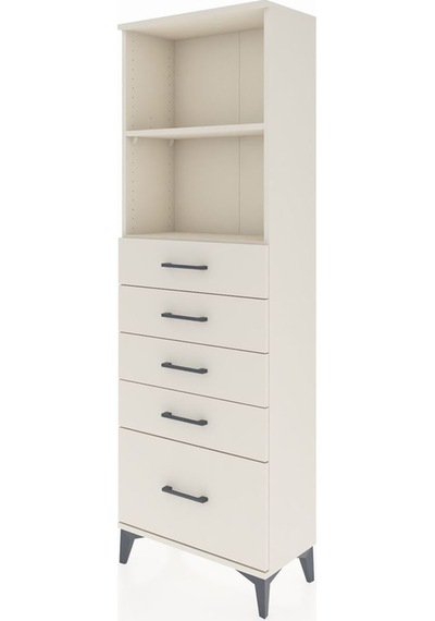 Arges Dolap 2 Raflı 5 Çekmeceli 60x30x182 Aytaşı-aytaşı Aytaşı
