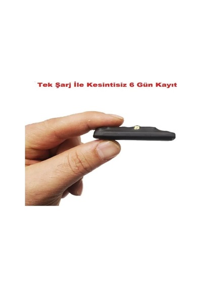 Ses Kayıt Cihazı Mikro Boyut 6 Gün Şarj Süresi 16 Gb Dahili Hafıza