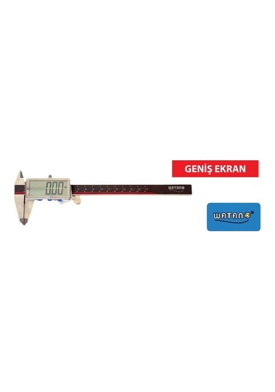 150mm Metal Gövde Geniş Ekran Dijital Kumpas