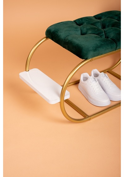 Ayakkabılık Puf Bench Döşemeli Kapı Girişi Puf Kapı Girişi Düzenleyici Düğmeli 2 Raflı Gold Ayakkabılık Puf Bench Döşemeli Kapı Girişi Puf Kapı Girişi Düzenleyici Düğmeli 2 Raflı Gold