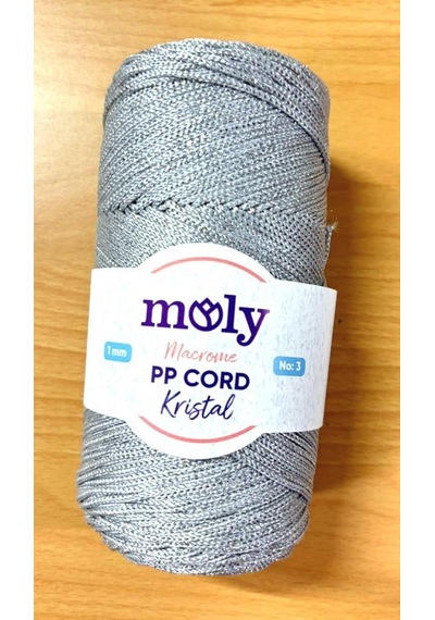 Angel Çanta Aksesuar Moly Yarn 200 Gr Simli Polyester Makrome No:60 Diğer