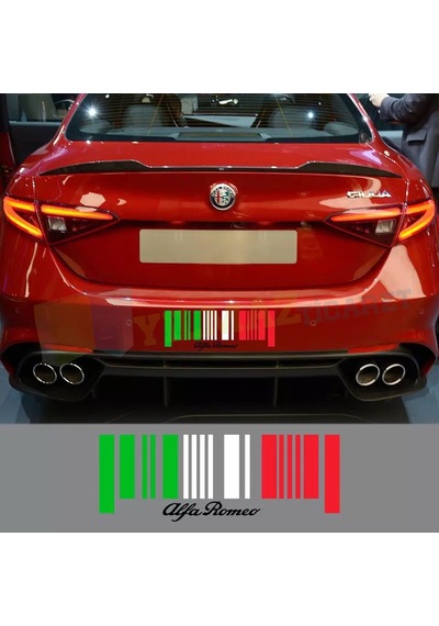 Alfa Romeo Cam Tampon Giulietta 159 156 Oto Sticker Yapıştırma 25 X 9 Cm
