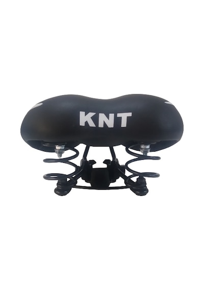 KNT Yaylı Bisiklet Selesi Yumuşak Rahat Geniş Sele Siyah Renk