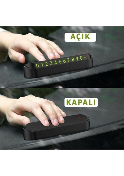 Araç Torpido Üstü Açılıp Kapanabilen Numaratör