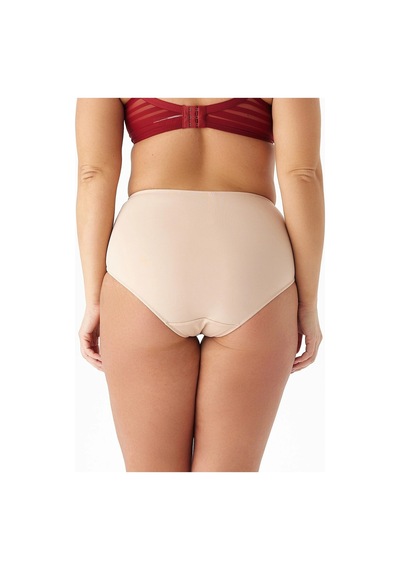 Be Curvy Aster Büyük Beden Çizgili Külot Nude