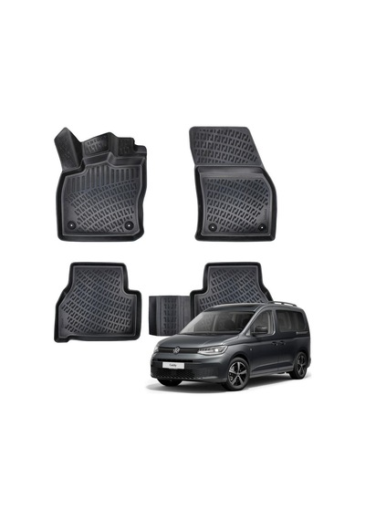 Vw Caddy 3D Havuzlu Paspas 2021-