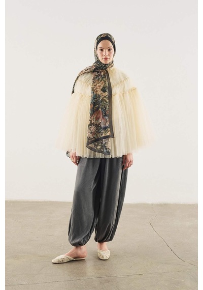 Defacto Fresh Scarfs X Defacto Night Bloom Viskon Şal I1741ax26smbk27 Siyah-bk27