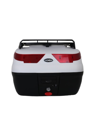 Motosiklet Arka Çantası Beyaz 40 Litre Topcase Motor Çanta Sl-40
