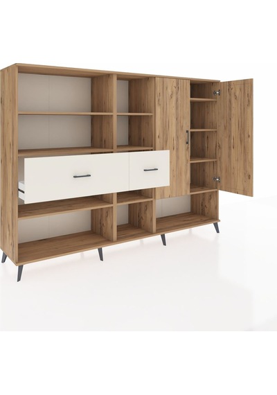 Hyperion Dolap 10 Raflı 2 Çekmeceli 2 Kapaklı 220x44x163 Çam-çam/ Çam-çam/aytaşı Hyperion Dolap 10 Raflı 2 Çekmeceli 2 Kapaklı 220x44x163 Çam-çam/ Çam-çam/aytaşı