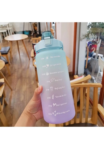 Yukka 2L Taşınabilir Su Şişesi - Mor/Mavi