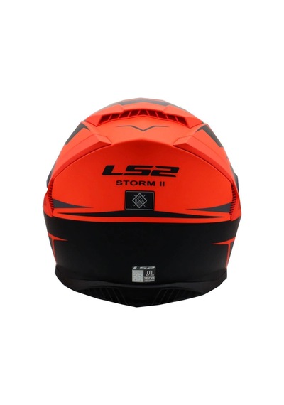 Ls2 Storm 2 Fıst Orange Black Kask Renkli