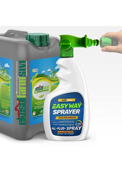 Ekosolfarm Ekosolfarm Sıvı Solucan Gübresi 10 Lt + Easyway Hortum Ucu Sprayer Ewb Çim Ve Tüm Bahçe Bitkilerine Uyg 0,250