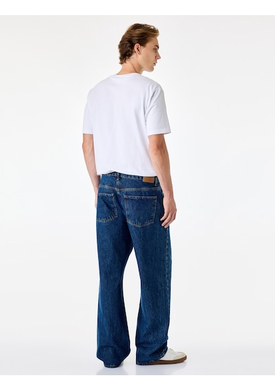 Koton Trousers Koyu İndigo 7wam40072nd