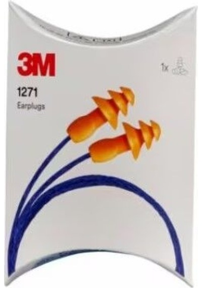 3m 1271 İpli Tekrar Kullanılabilir Karton Kutulu Kulak Tıkacı Snr 25 Db