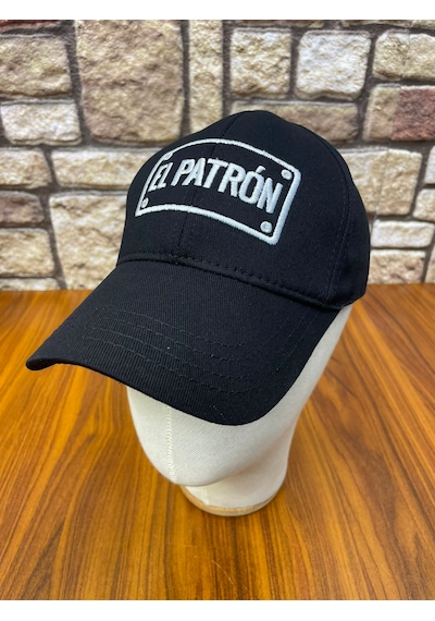 Hamze El Patron Nakışlı Siyah Renk Unisex Cap Şapka