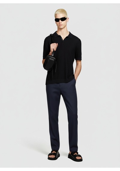 Sisley %100 Keten Slim Comfort Fit Pantolon Erkek Lacivert Pantolon - 324p4aghsf049