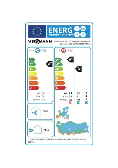 Viessmann Vitoclima 050-S/HE Pro+Plus 9000 BTU A++ İnverter Klima Viessmann Vitoclima 050-S/HE Pro+Plus 9000 BTU A++ İnverter Klima