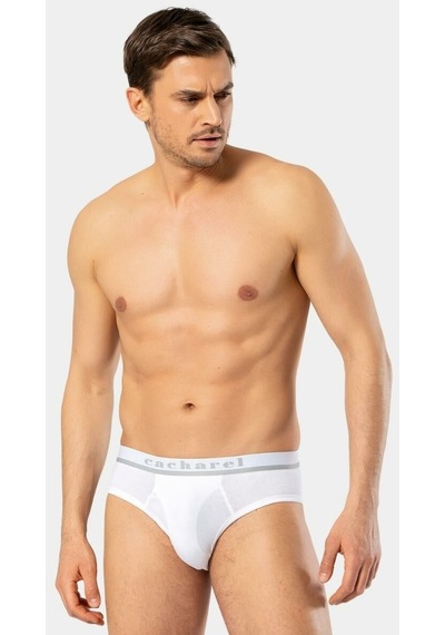 Cacharel Erkek Likrali Bantli Slip 1311/beyaz