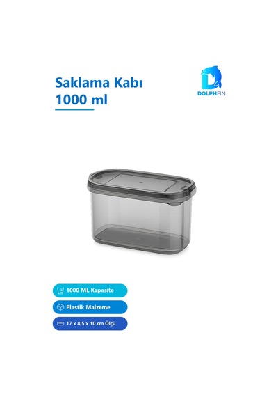 Saklama Kabı 1000 Ml Çok Renkli Plastik