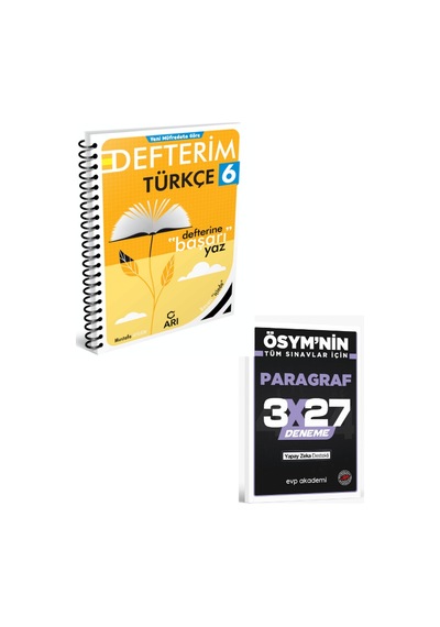 Arı 2027 6. Sınıf Türkçemino Akıllı Türkçe Defteri+ Evp Akademi Paragraf